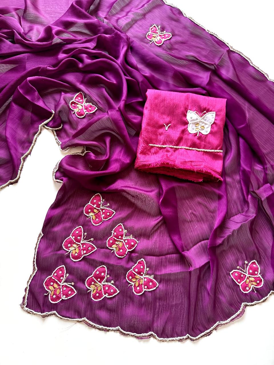 Butterfly saree