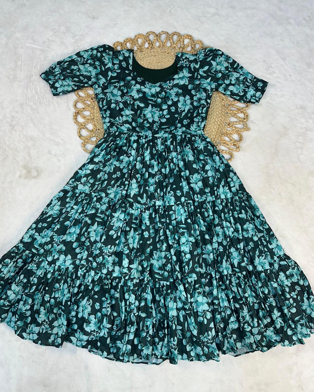 Floral Cotton Gown