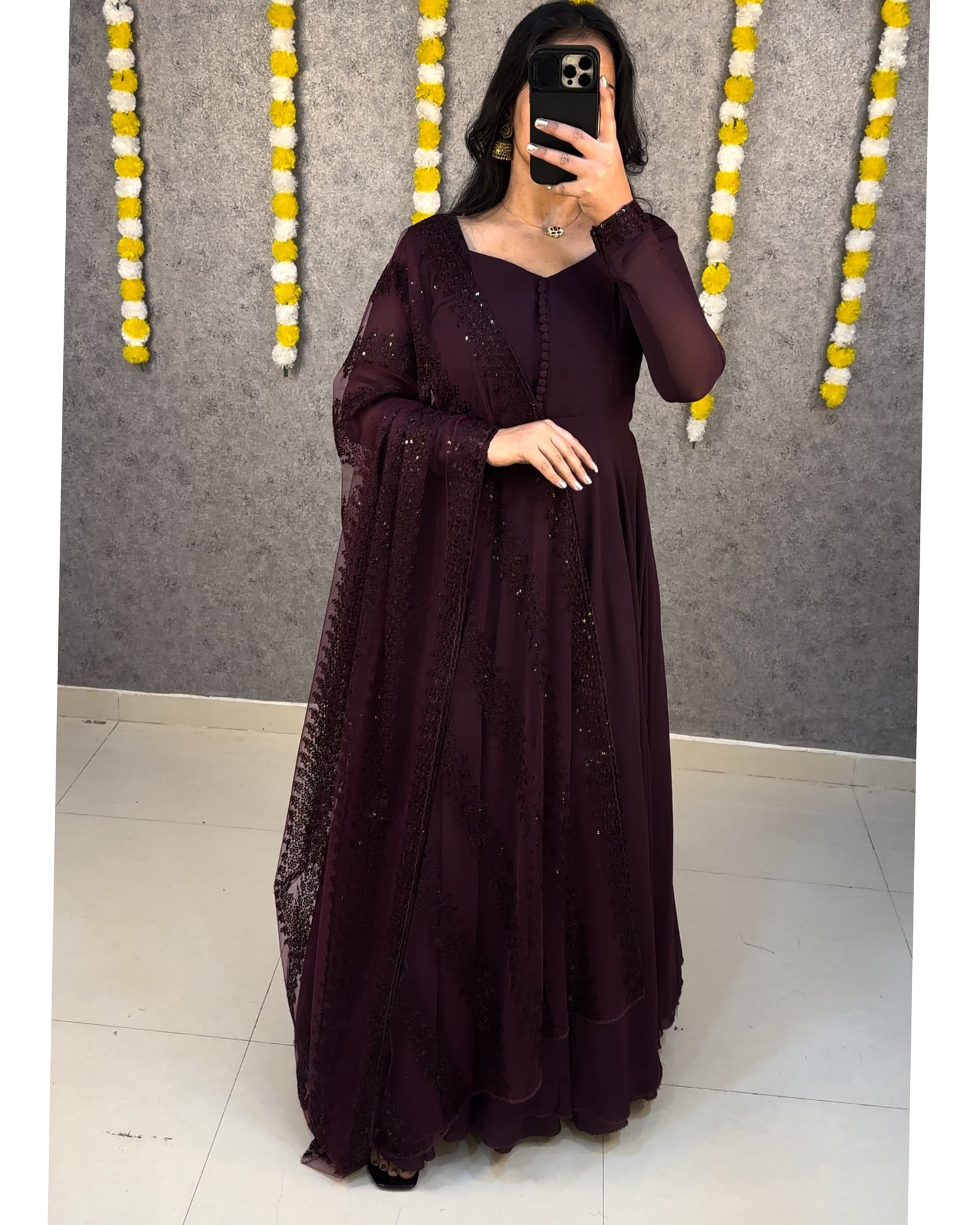 Designer Gown with Dupatta