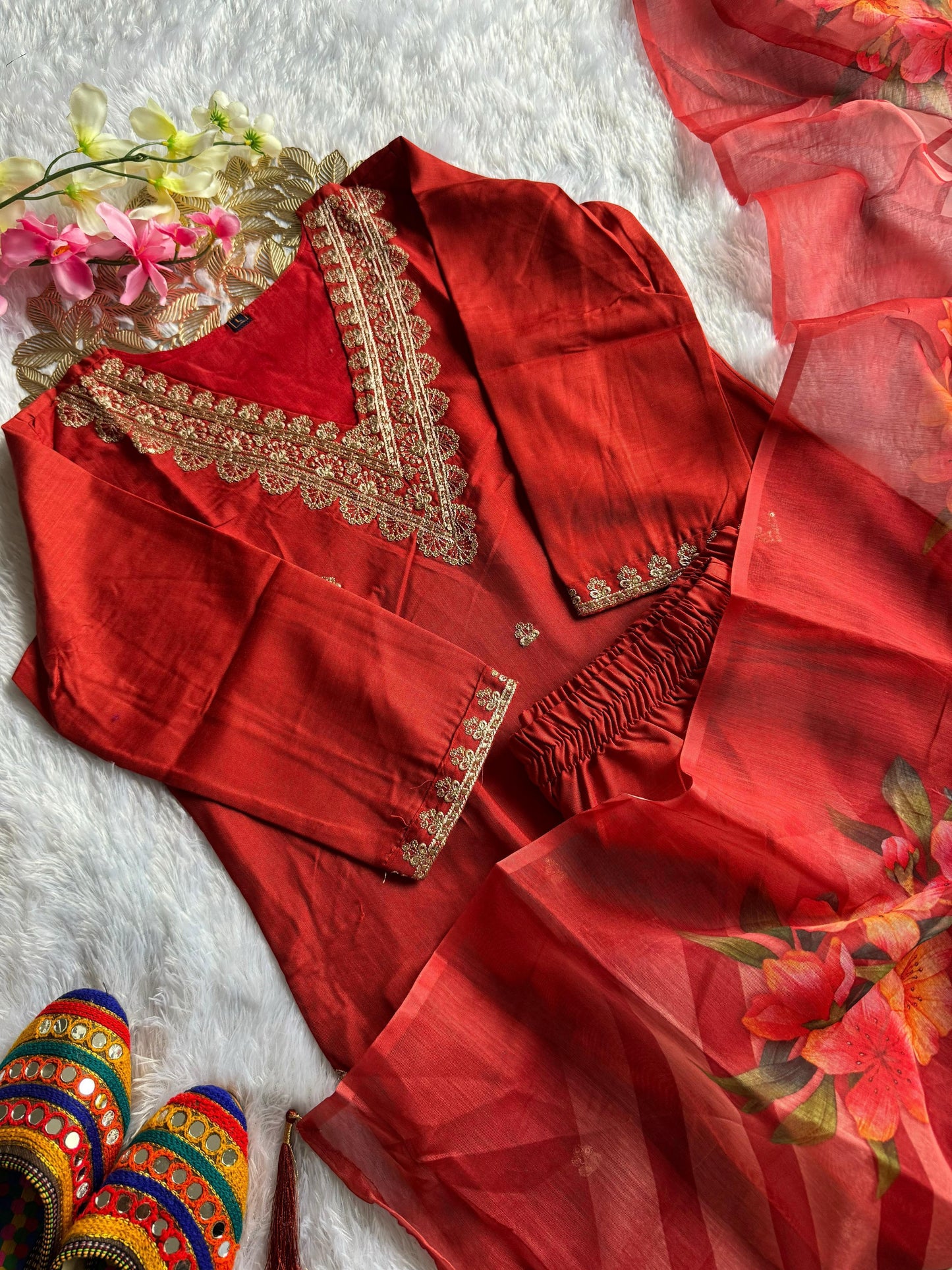 Orange kurta