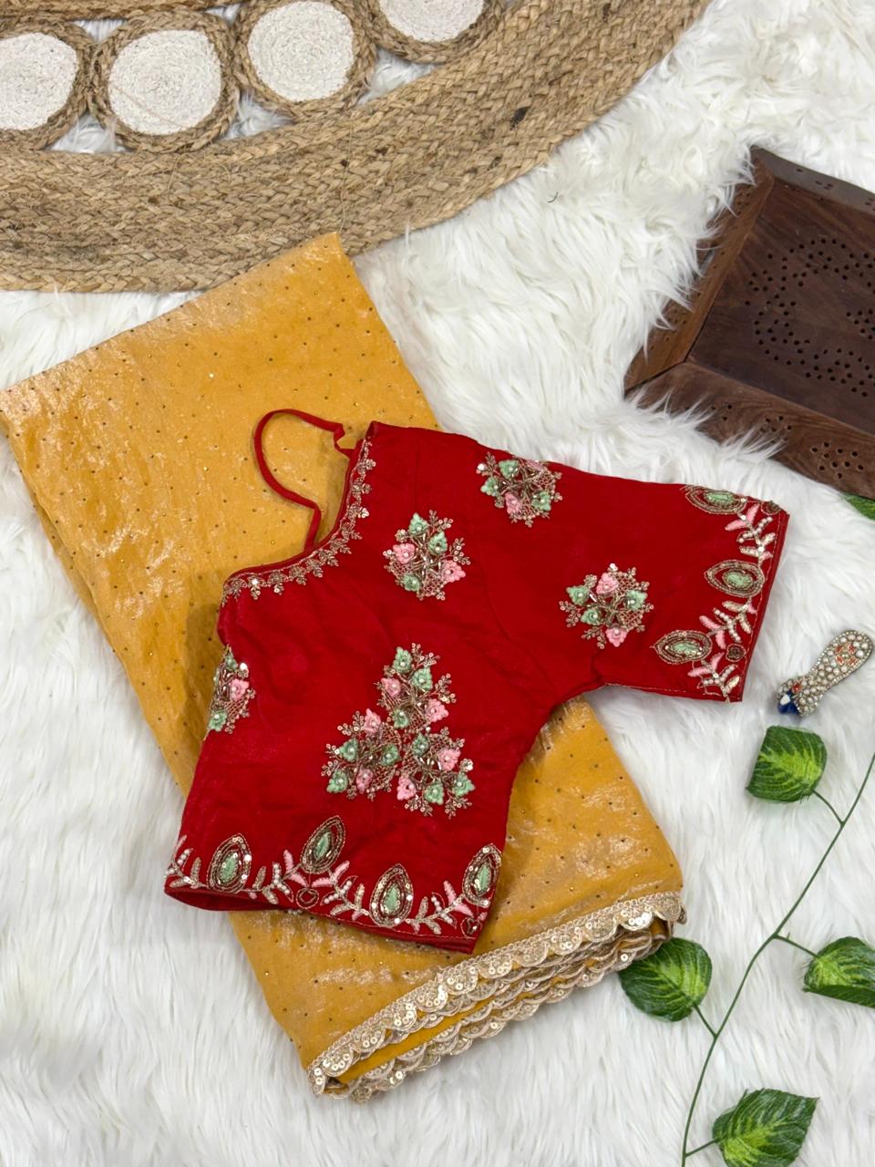 Pure Soft Fendy Silk Saree