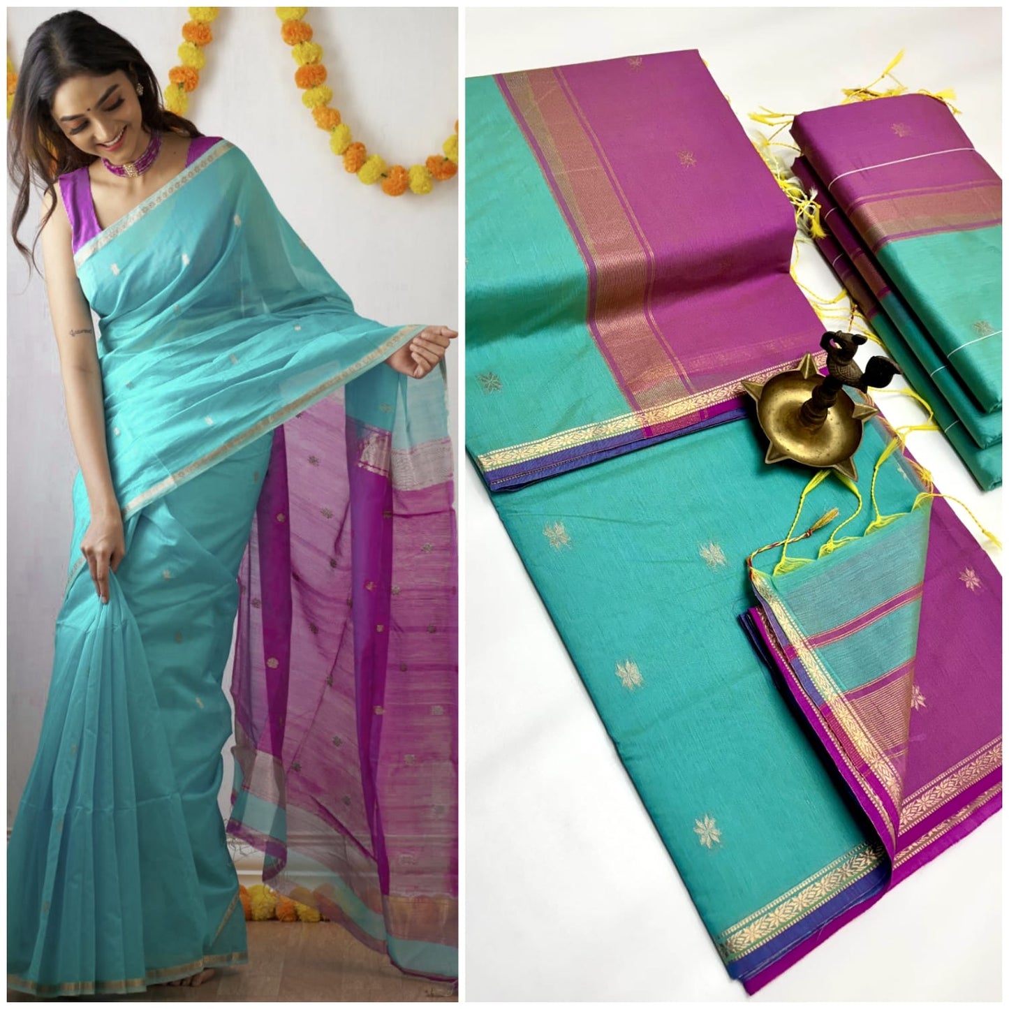 Maheshwari Silk Cotton Sarees