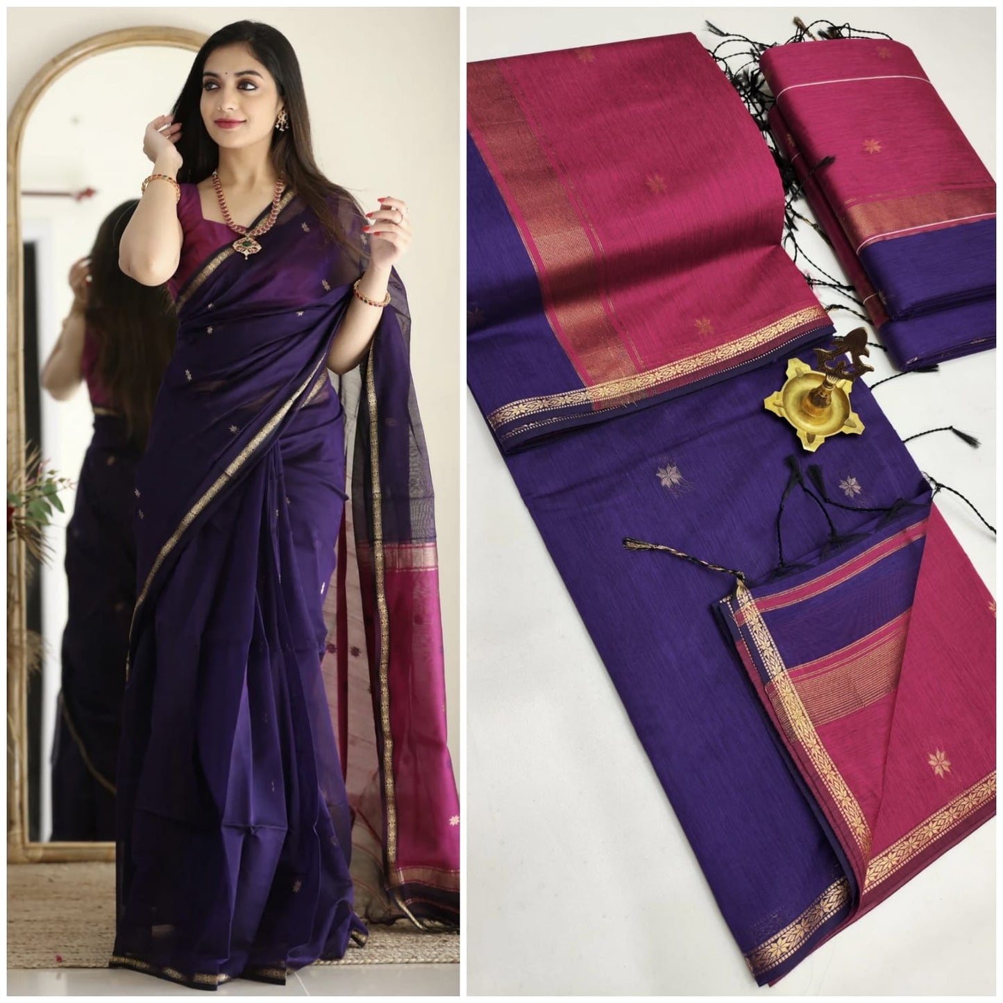 Maheshwari Silk Cotton Sarees