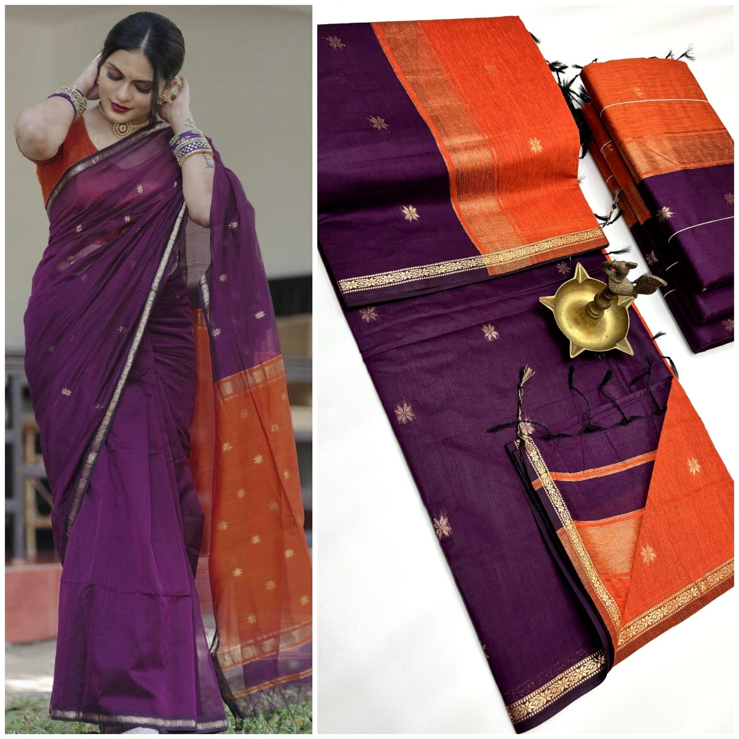 Maheshwari Silk Cotton Sarees