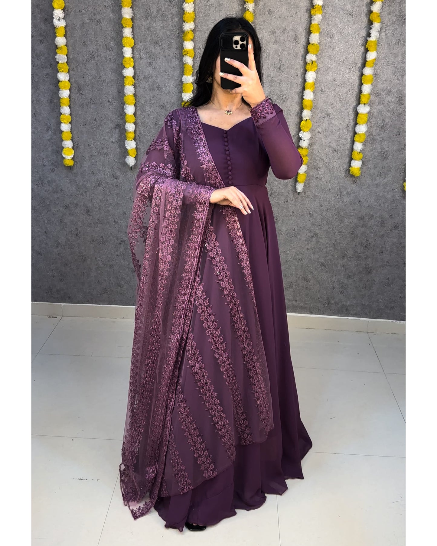 Designer Gown with Dupatta