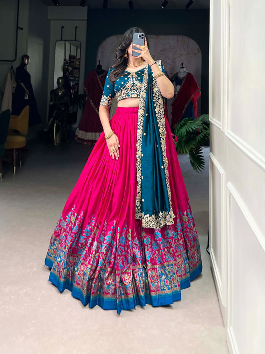 Tussar Silk Lehenga Set